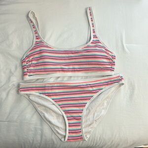 Hula Honey Striped Two-Piece Bathing Suit